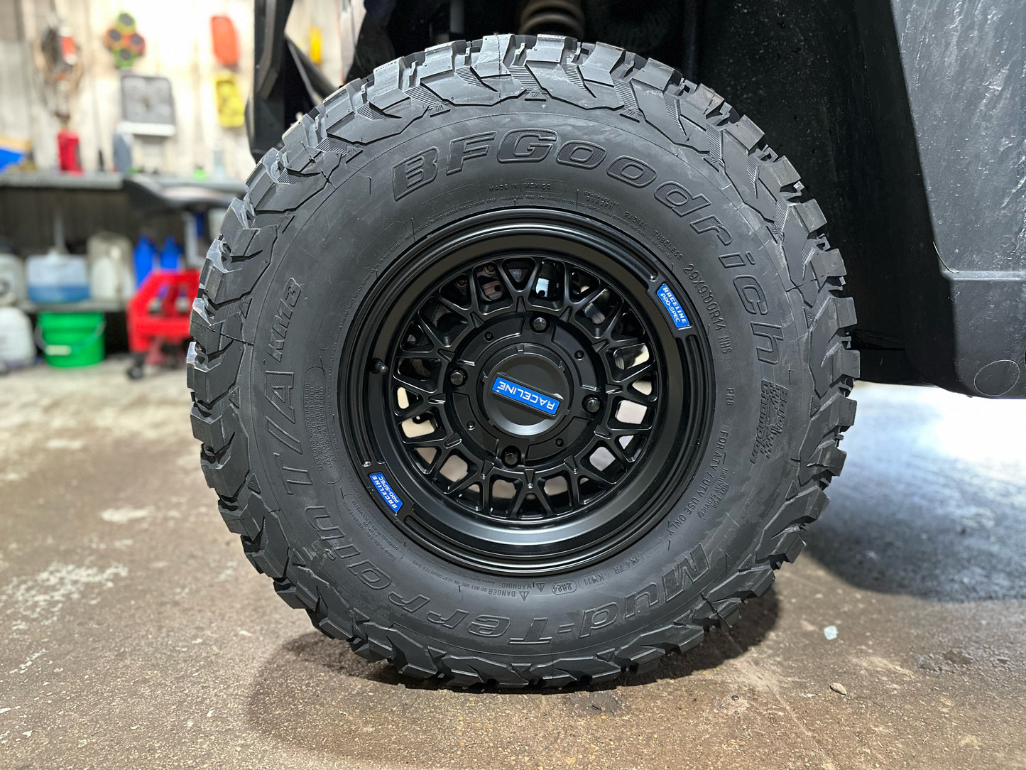 RACELINE OMEGA 14X7 4/156 5+2 (+10MM) SATIN BLACK